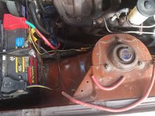Some of the excess positive cable I cut out. 