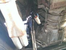 72 extensions and a dog bone wobble joint knuckle.  That's how you get to the two top bolts on the transmission.