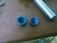 Old seals meant ONLY for the LCE PRO bronze manganese guides (that the machine shop never installed) on the left....new stock viton seals on the right