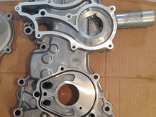 Close up of timing cover