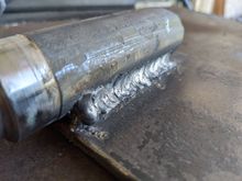 After a few beads I got the hang of the new welder. 