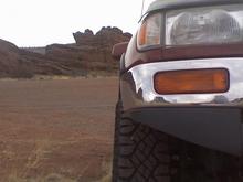Chopped the plastic under bumper..