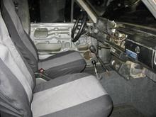 interior after... somewhat.. still have to finish door panels and dash.