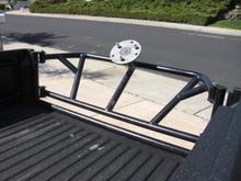 better shot of tailgate  added spare tire mount today