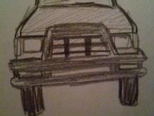 Little sketch my friend did of my truck :D
