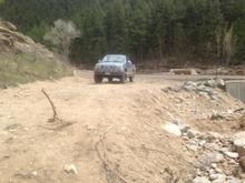 Checking out the flood damage to the trail in left hand canyon, boulder, co.