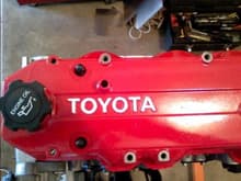 Painted Valve Cover red