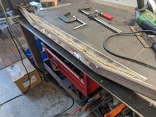 Old one got a huge blow on HOlcomb Valley in big bear. Adding bracing. This is rear bracket for rear skid