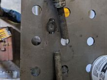 The snapped bolt, this took more effort than I expected but I tried everything to get that nut
