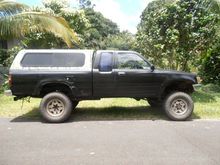 23.5" clearance axle-fender in rear, 26.5" front