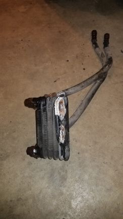 Stock tranfercase cooler