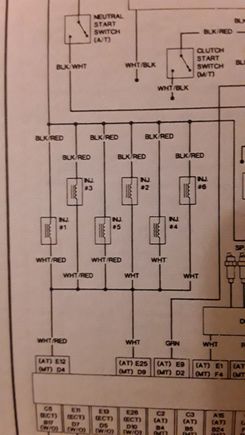 Fuel injectors wired in parallel.