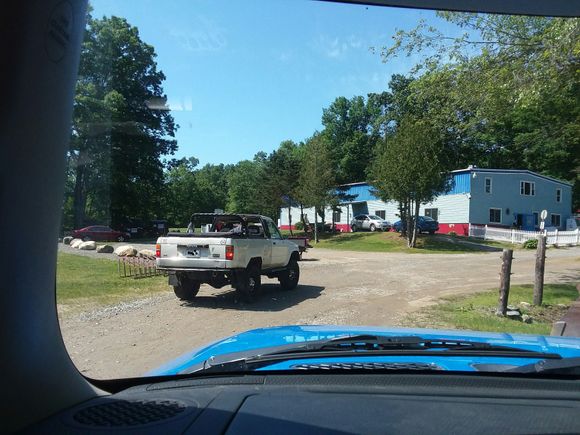 Leaving the campground. 