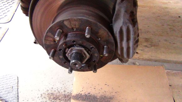 This is a picture with no flange or hub installed.