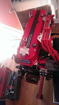 the built engine ready for install.