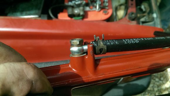 M8 x 1.0 Banjo fitting from fuel rail to cold start injector