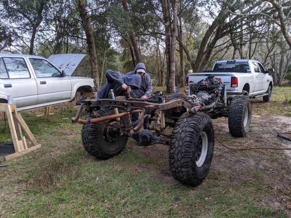 And knocked the rest of the surface rust/grease and dirt off with some wire wheels.