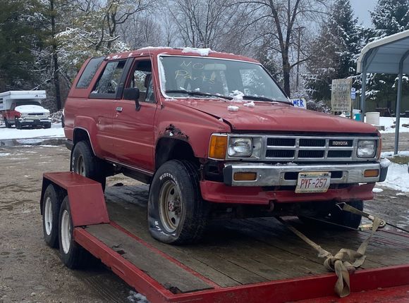 Loading is much more fun with flat tires and no winch
