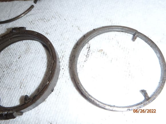 the brake spring, removed from the plastic case - i didn't remove this during my bearing adjustment, just showing what it looks like