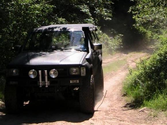 Coming to a break after a good trail.