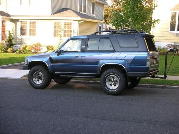 Post 3.4 swap with hood scoop and roof rack