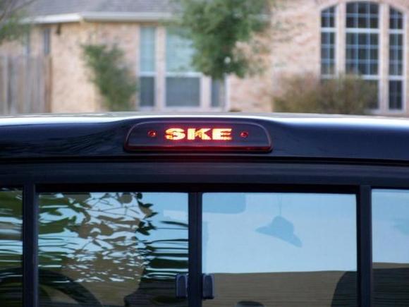 My new brake light! LOL!