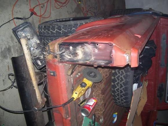 the exaust had eaten through the tail light assemebly