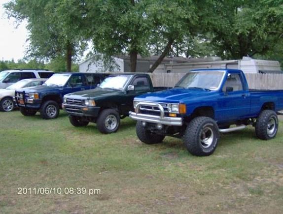 What Can I Say these are my 1986 Truck, 1989 Truck and 1986 4Runner