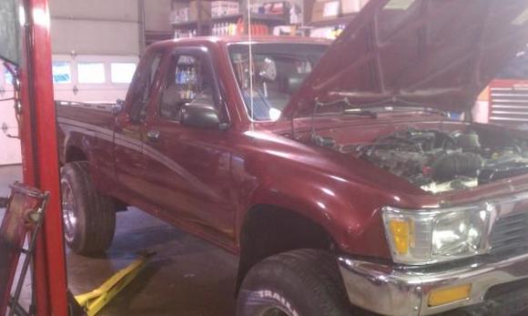Here she is. 1990 xtra cab. New jasper motor. Bfg all terrains soon
