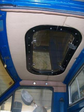 84 4runner sunroof, headliner made around it