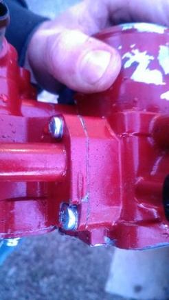 broken flange for the Idle Air Control valve IAC