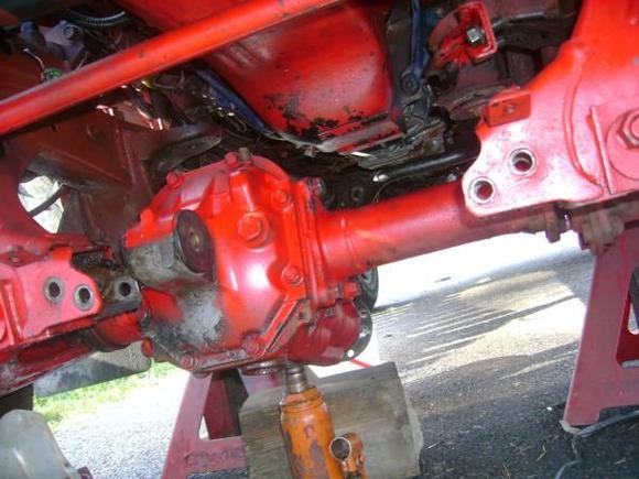 Installing The Font Diff After Putting On The Oil Pan