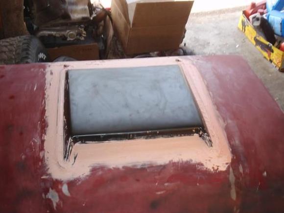 working on the hood scope