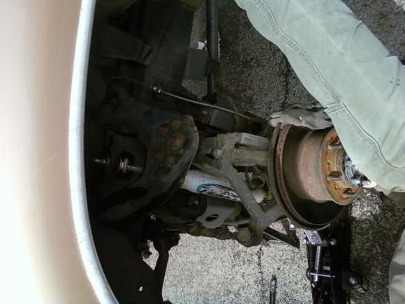 Removing ball joints. lowers a bitch. use a wedge under the pickel