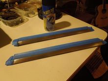 Taped off, ready to paint