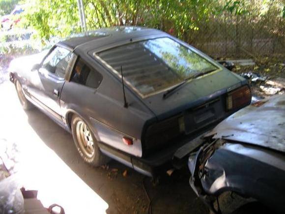 A back view, when I first got my Z