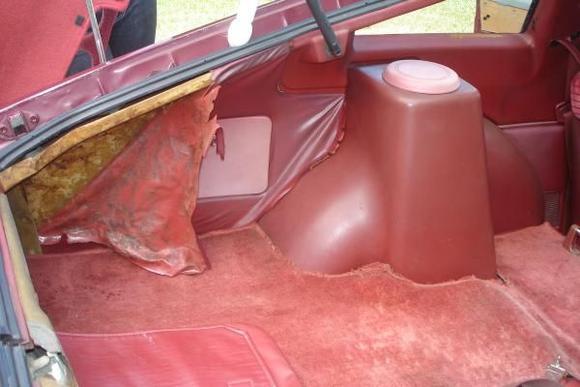 as you can see the interior needs some work.
