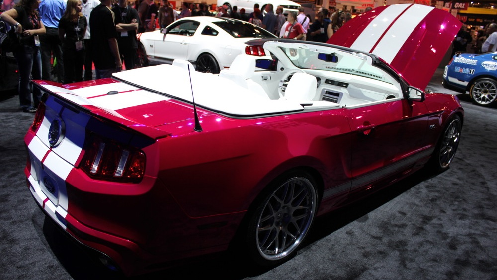 2010 SEMA: Pony Girl 2011 Ford Mustang Creations n' Chrome live photos