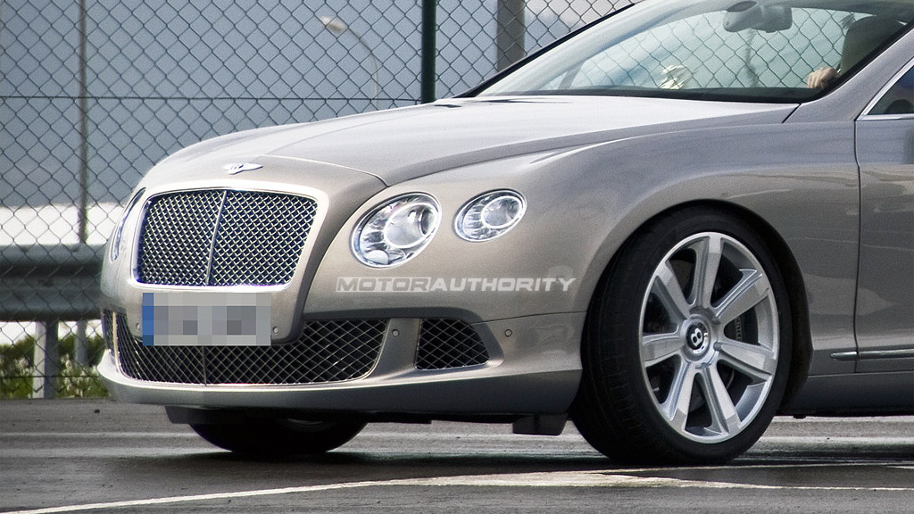 2011 Bentley Continental GT facelift spy shots
