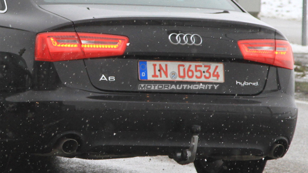 Audi A6 Hybrid spy shots