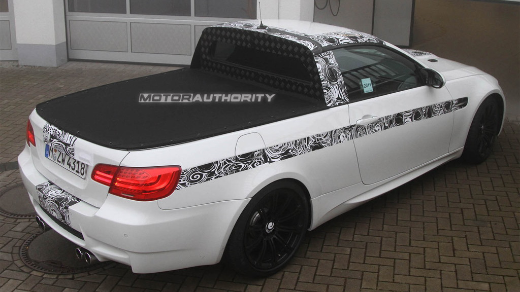 BMW M3 pickup spy shots