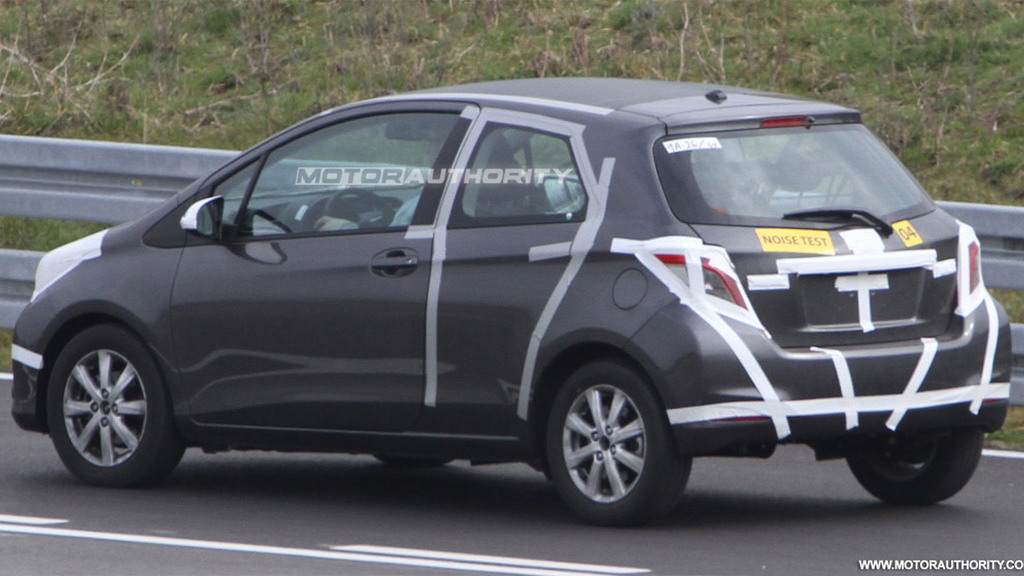 2012 Toyota Yaris three-door spy shots 