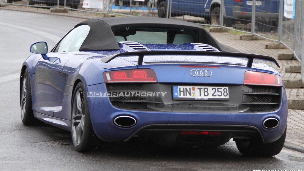 Audi R8 GT Spyder spy shots