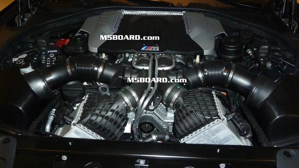 2012 BMW M5 engine seen in Concept M5