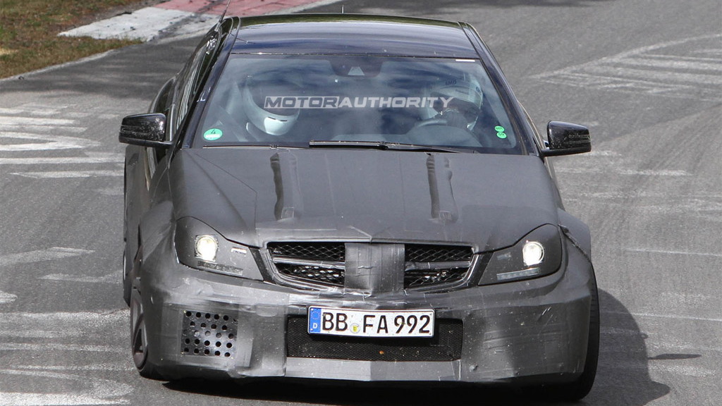 2012 Mercedes-Benz C63 AMG Coupe Black Series spy shots