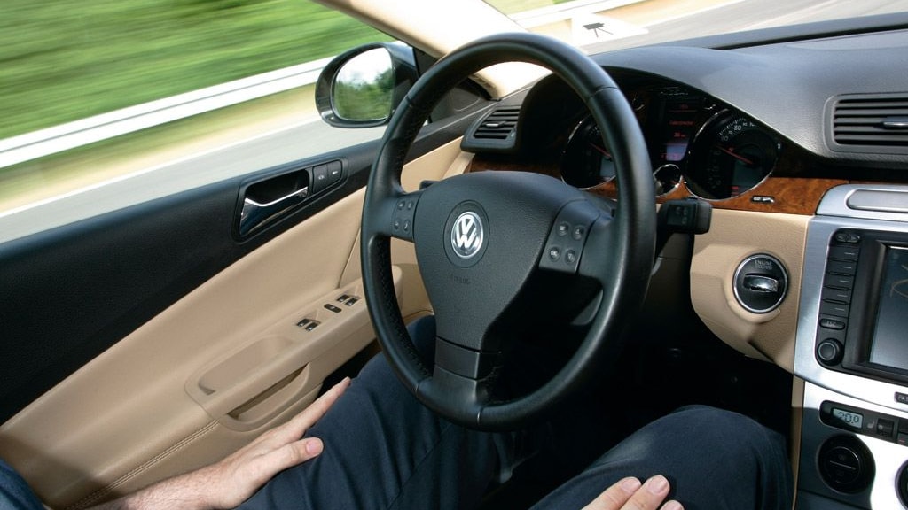 Volkswagen Temporary Auto Pilot in action