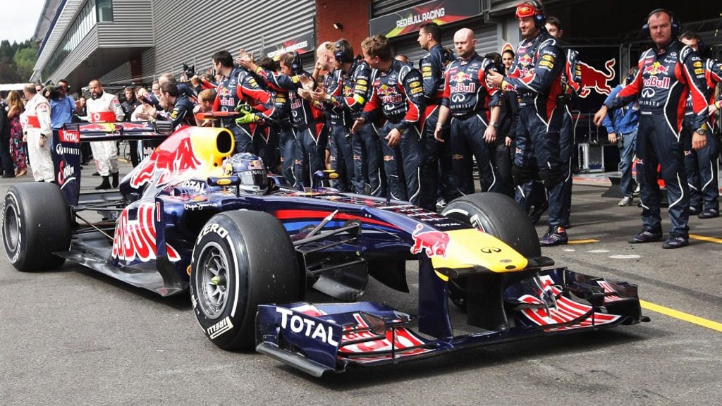 Red Bull Racing at the 2011 Formula 1 Belgian GP
