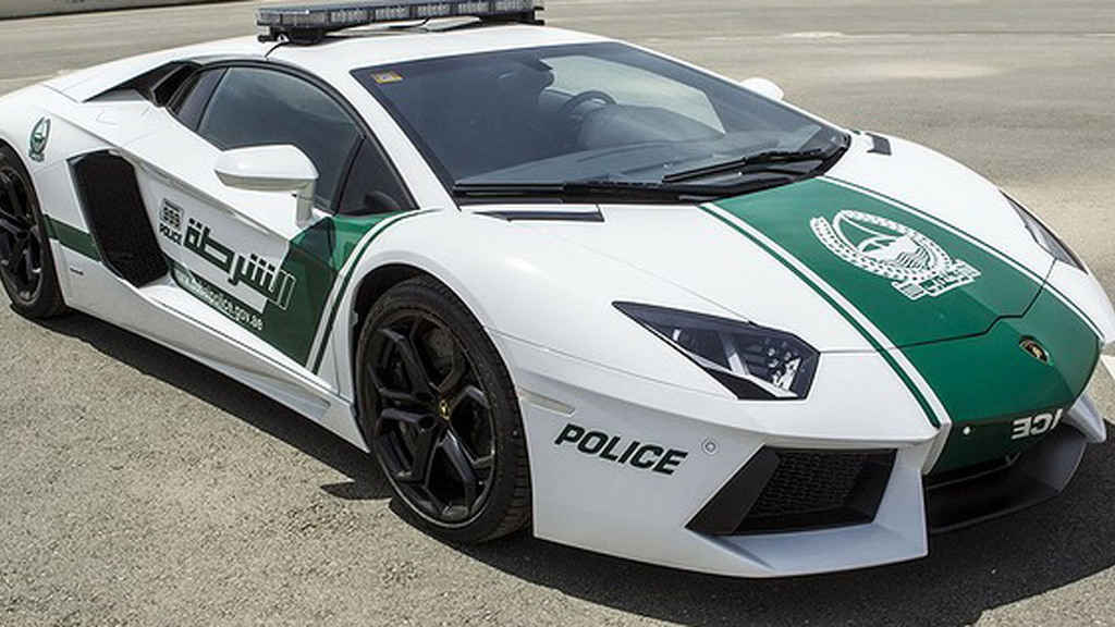 Lamborghini Aventador LP 700-4 police car - Image: Dubai Police