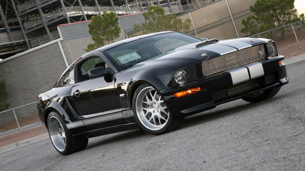 Shelby wide-body kit designed for 2005-2009 Ford Mustangs