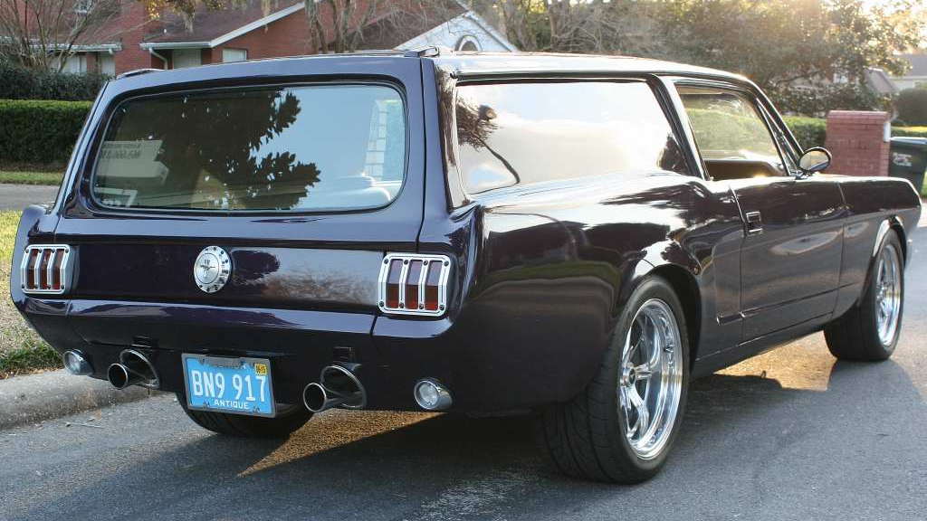 1966 Ford Mustang paired with Volvo 240DL wagon for unique 'sedan delivery' on eBay